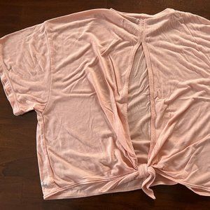 Cropped Open Back T-Shirt